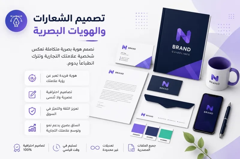 تصميم الشعارات والهويات البصرية